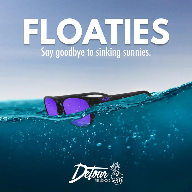 Floaties - Matte Black - Purple Polarized - Image 5