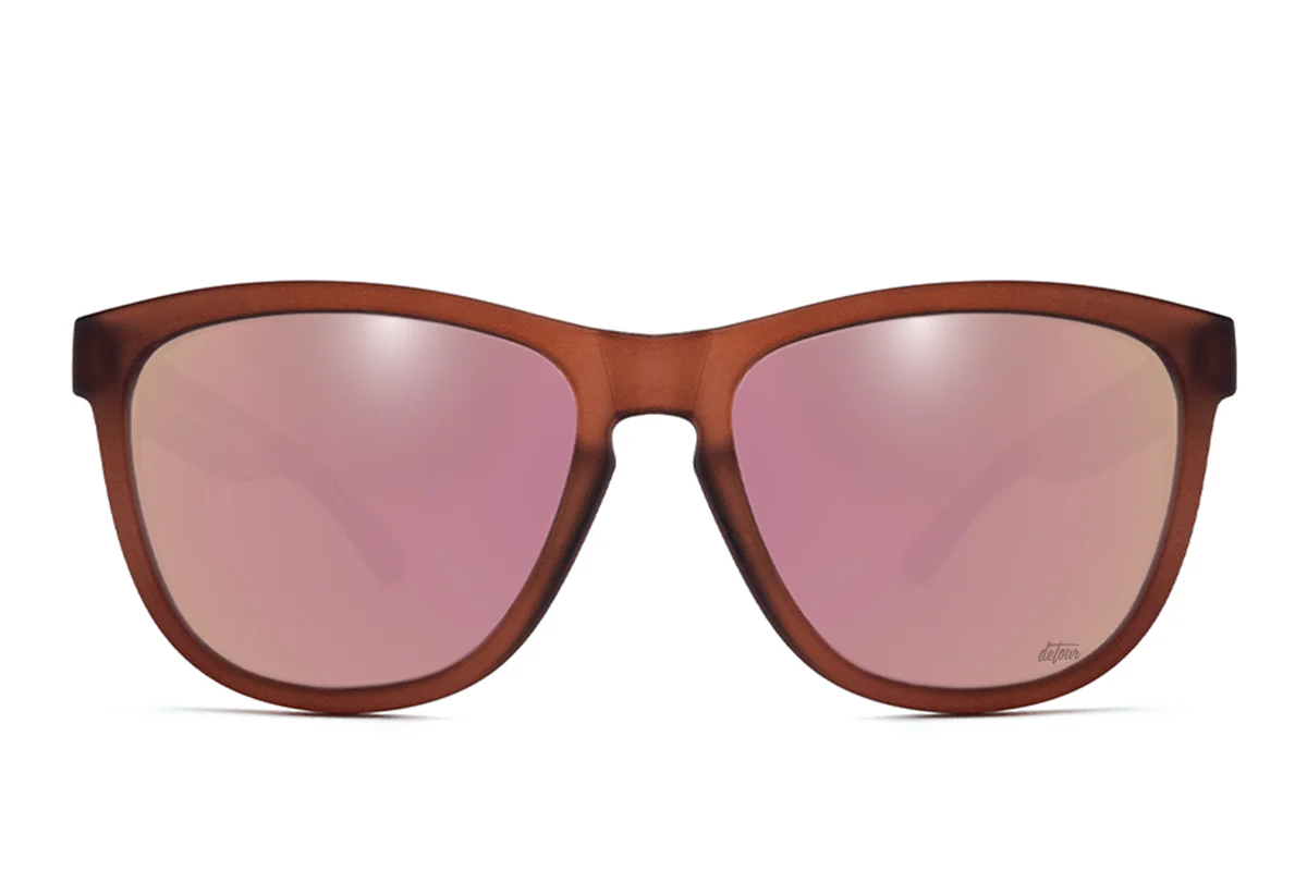 Frosted Burgundy - Rose Pink Lens Polarized - Essentials - Image 5