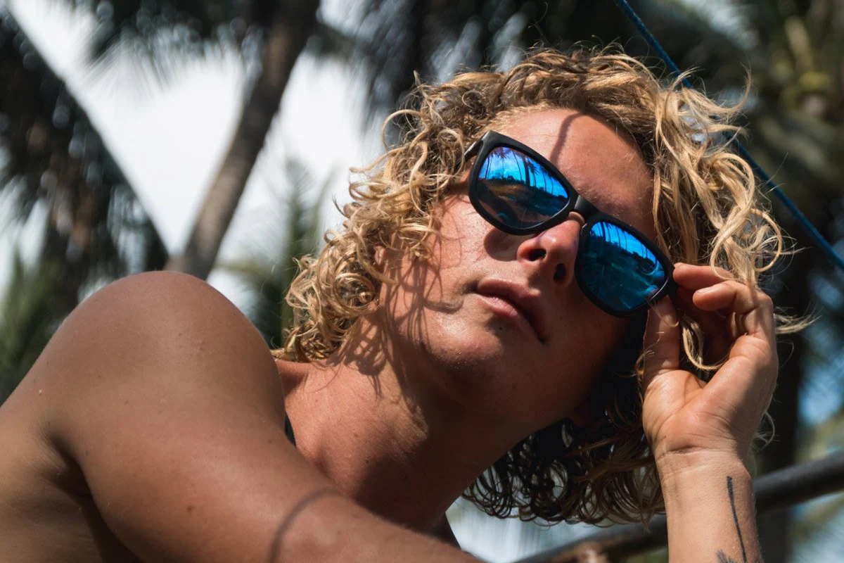 Matte Black - Electric Blue Lens Polarized - Essentials - Image 5