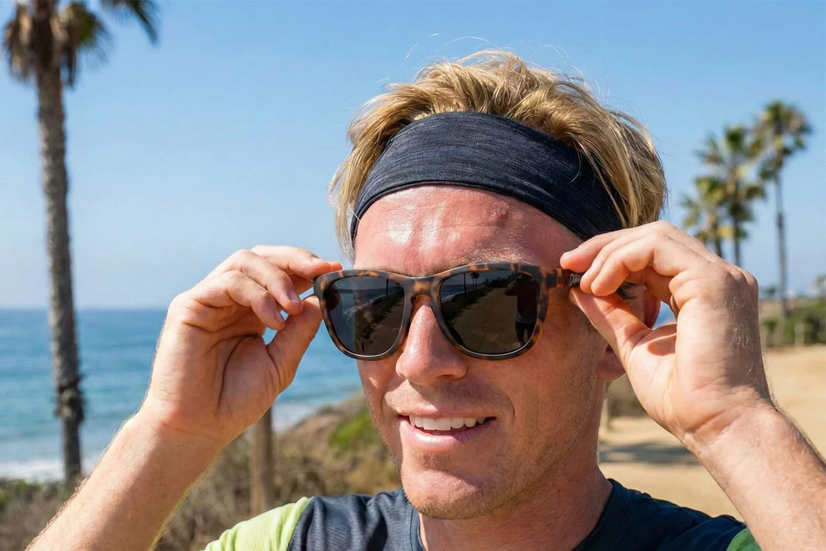 Matte Tortoise Shell - Jet Black Lens Polarized - Essentials - Image 2