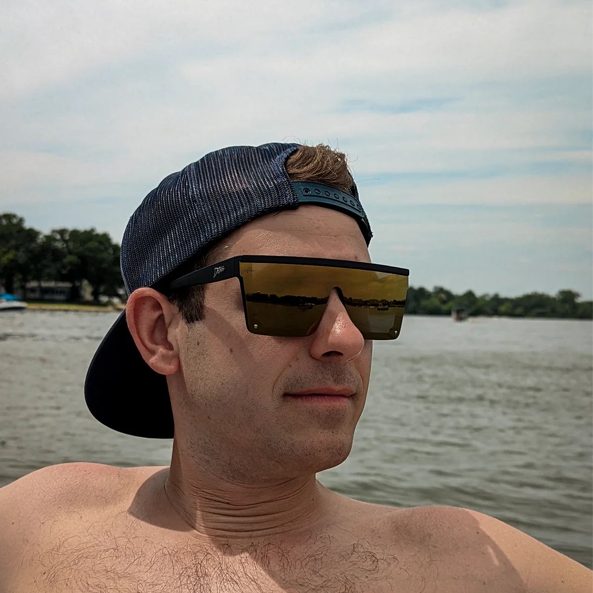 Tidal Wave - Matte Black - 24K Gold Lens Polarized - Image 3