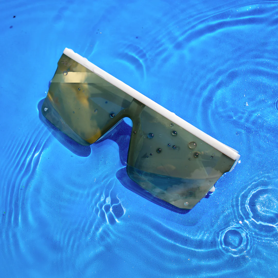 Tidal Wave - Matte Off White - Sean Silveira - 24K Gold Lens Polarized - Image 5