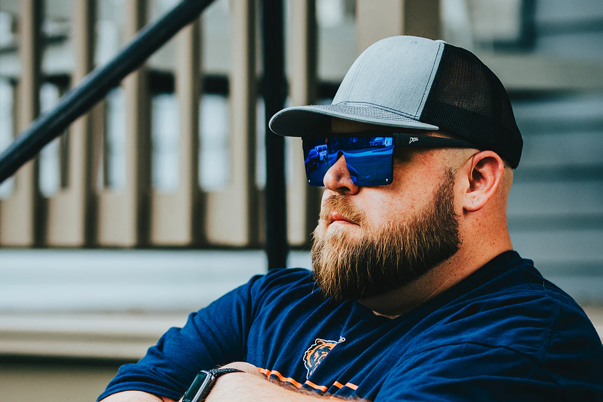 Tidal Wave XL - Matte Black - Electric Blue Lens Polarized - Image 2