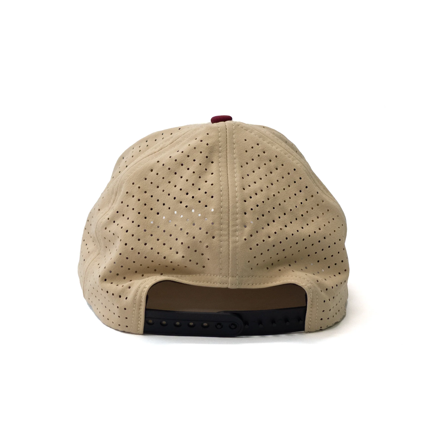 Burgundy & Tan Snapback Hat - Image 5