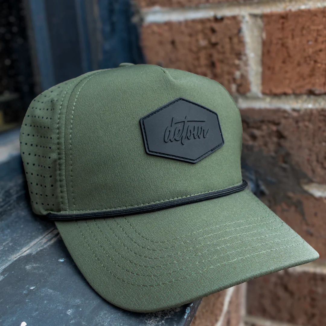 XL Military Green Snapback Hat - Image 2